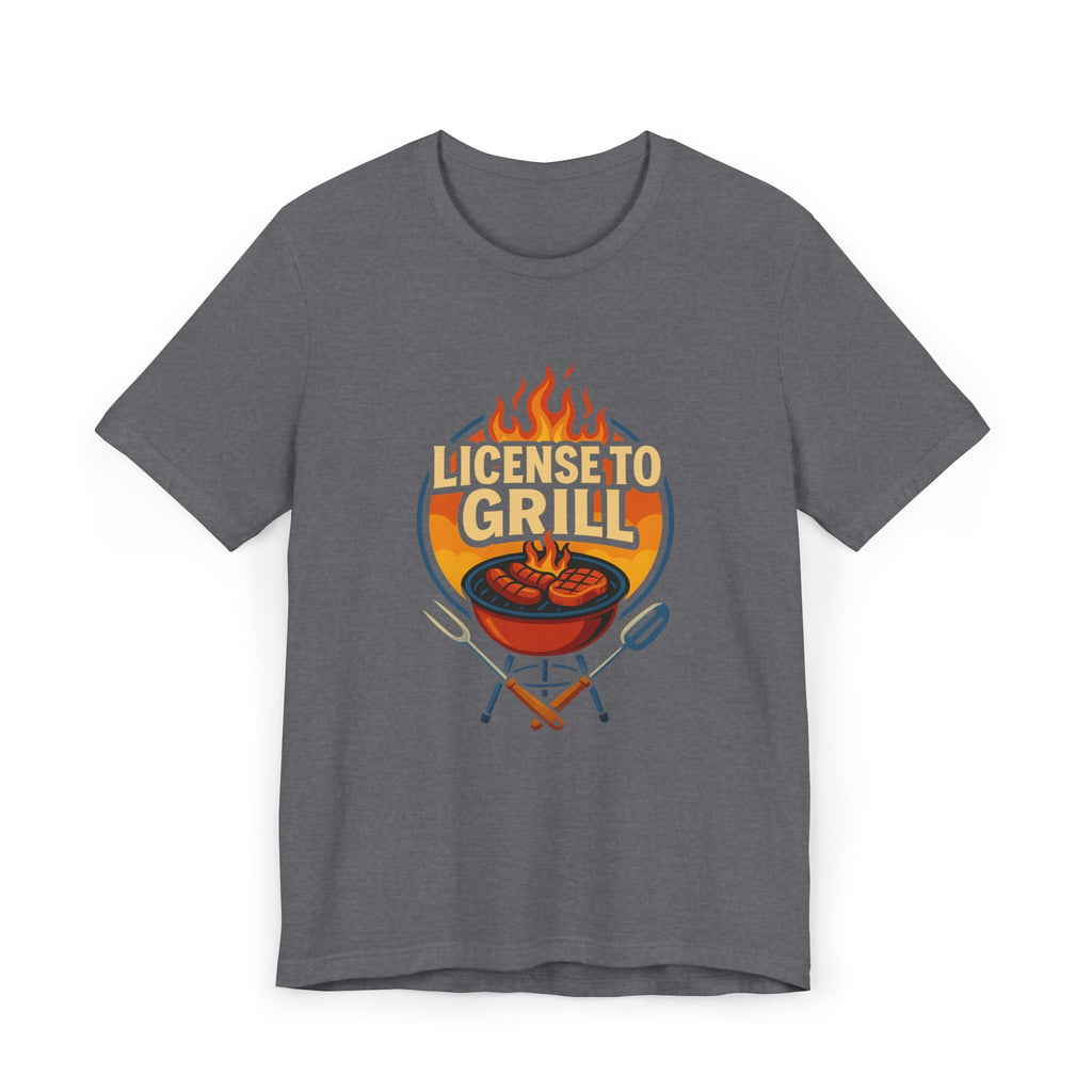 License to Grill T-Shirt — Funny BBQ Dad Gift
