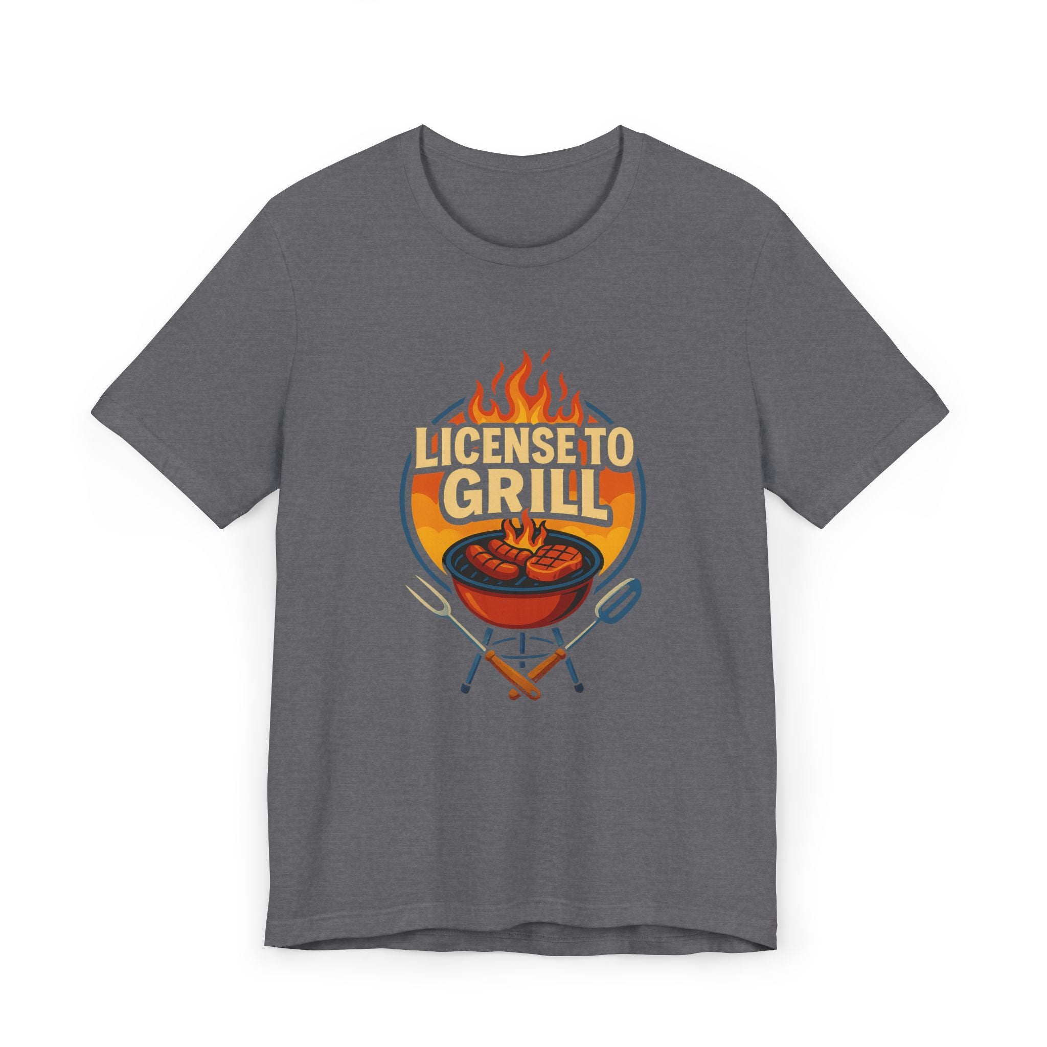 License to Grill T-Shirt — Funny BBQ Dad Gift