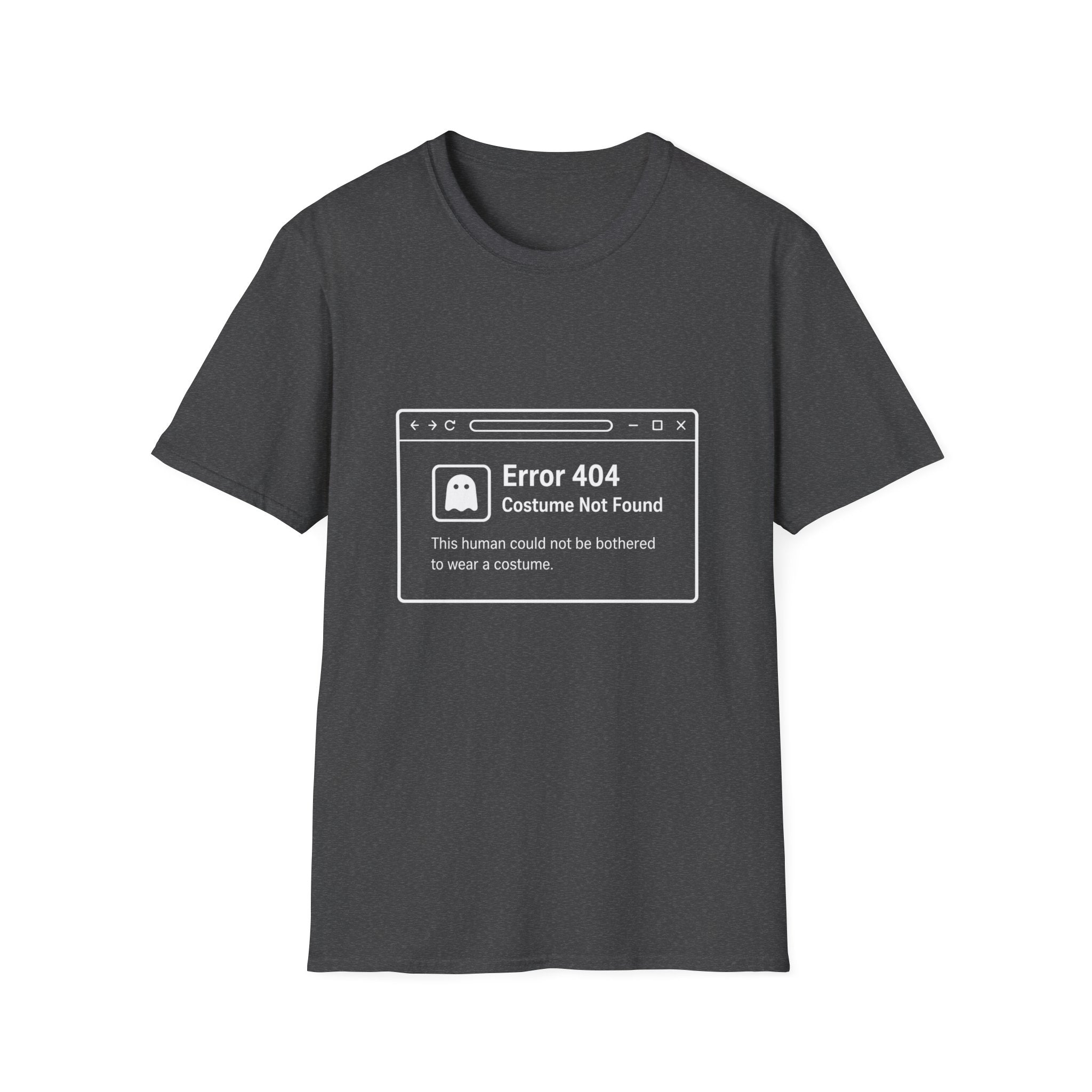 Error 404 Costume T-Shirt — Funny Geeky Halloween Tee