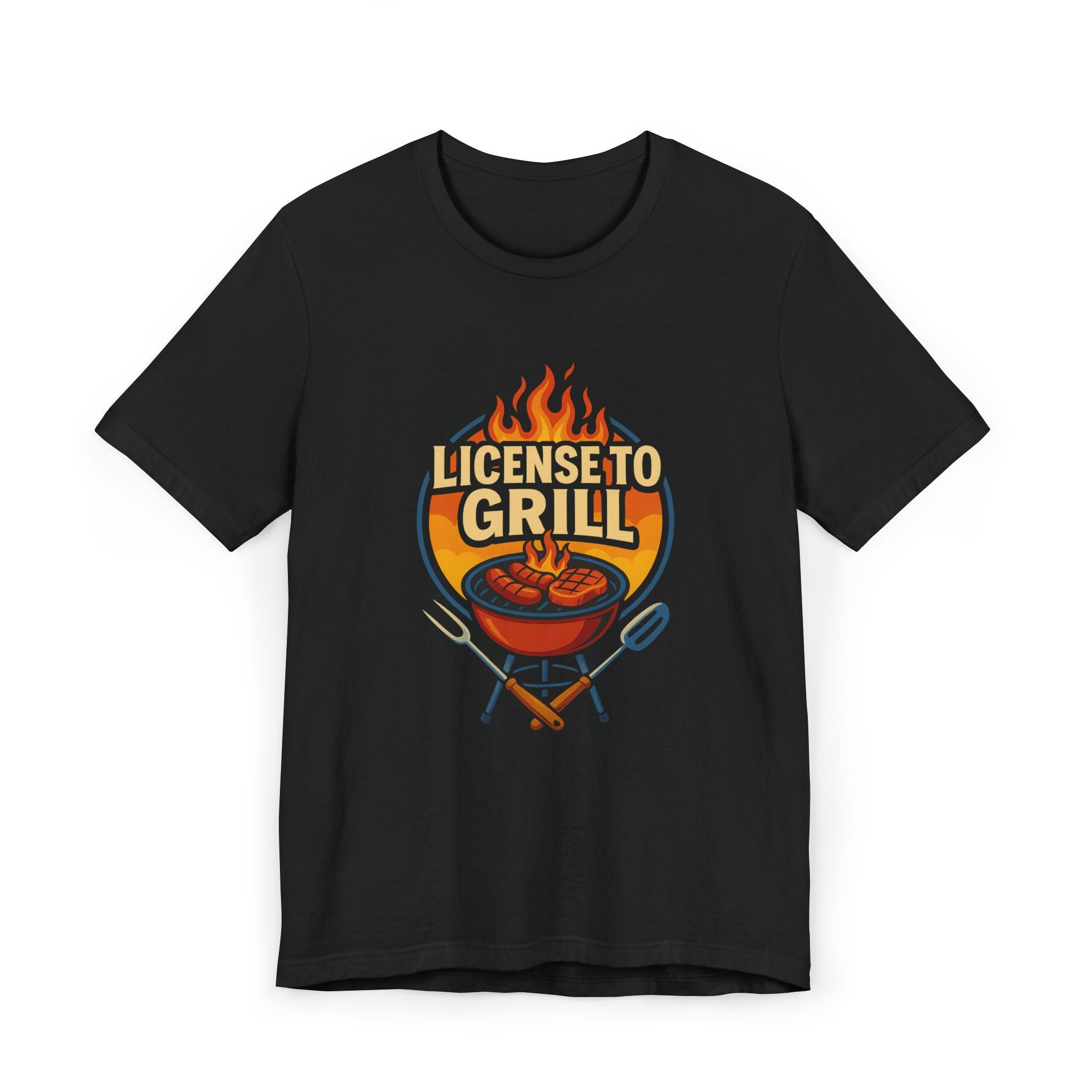 License to Grill T-Shirt — Funny BBQ Dad Gift
