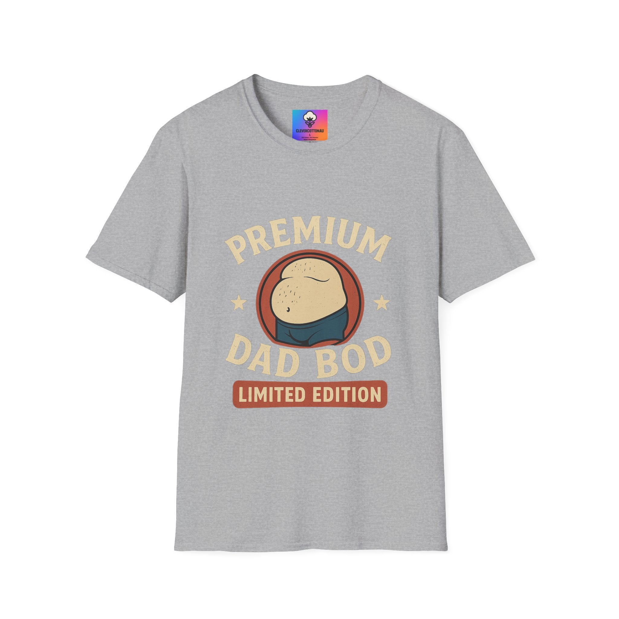 Funny Dad Bod Shirt — Retro Graphic Tee for BBQ Lovers