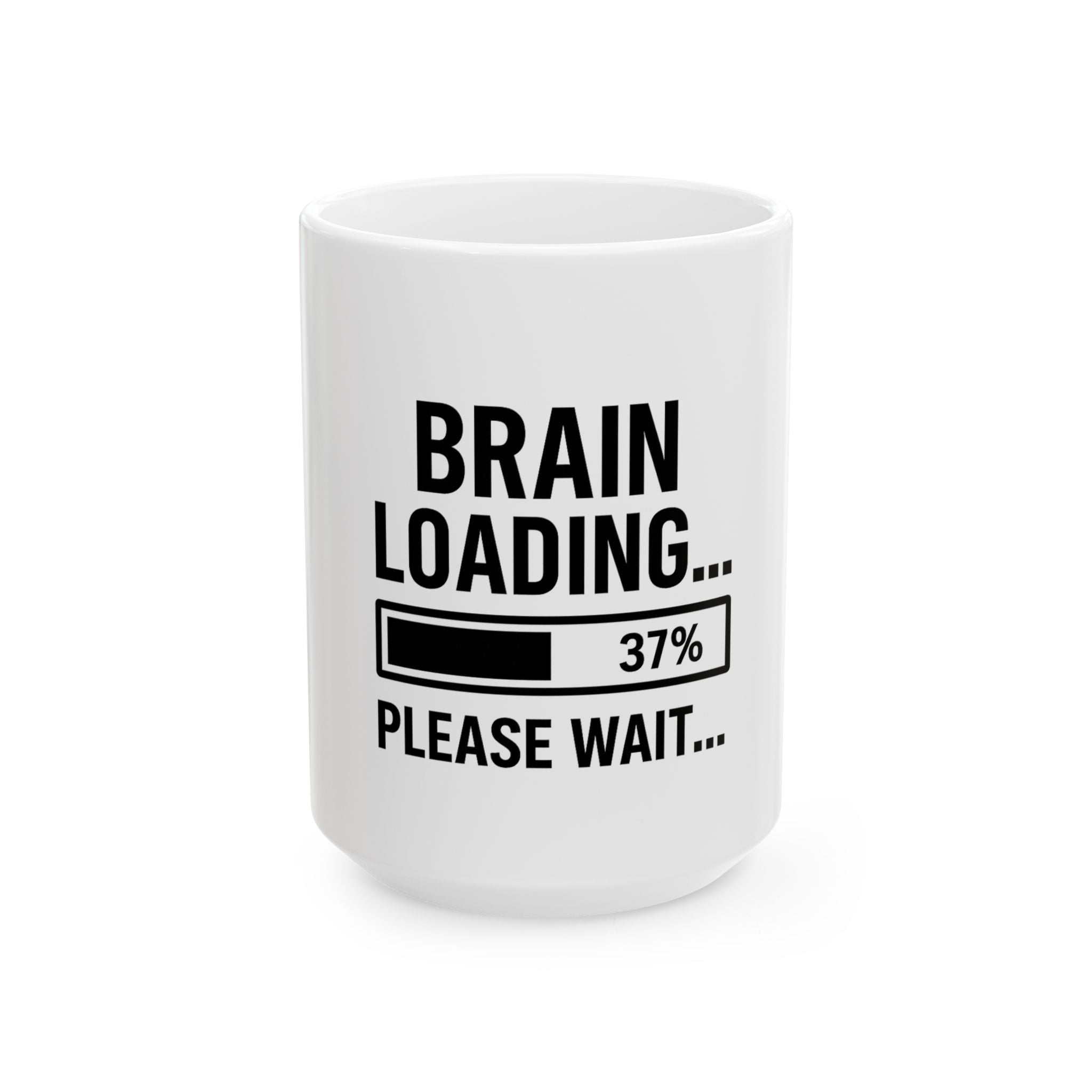 Brain Loading Coffee Mug — Funny Geek Gift for Gamers