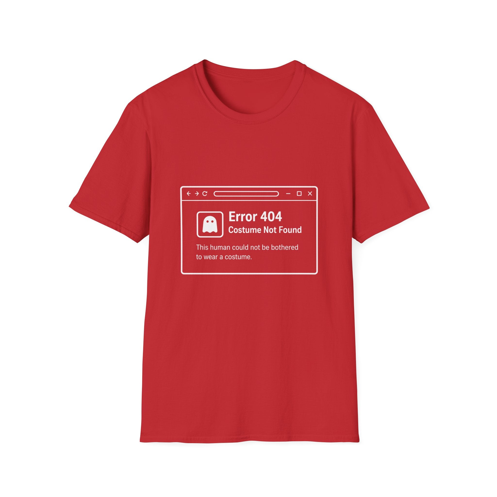 Error 404 Costume T-Shirt — Funny Geeky Halloween Tee