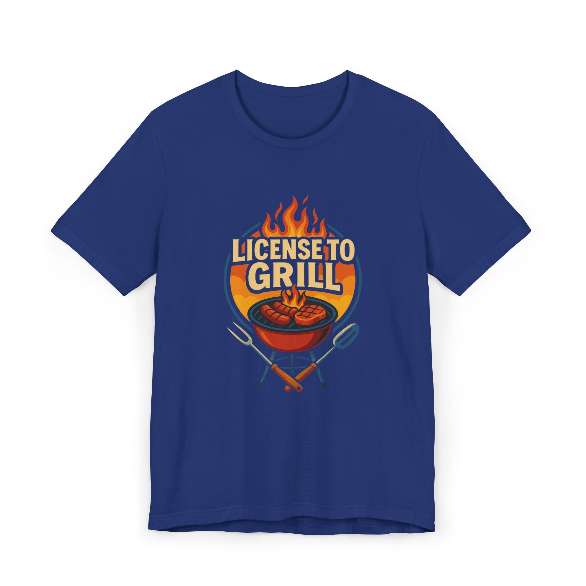 License to Grill T-Shirt — Funny BBQ Dad Gift