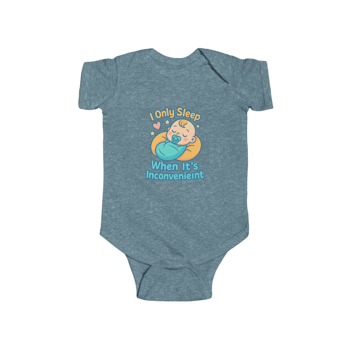 Funny Baby Onesie — I Only Sleep When It's Inconvenient