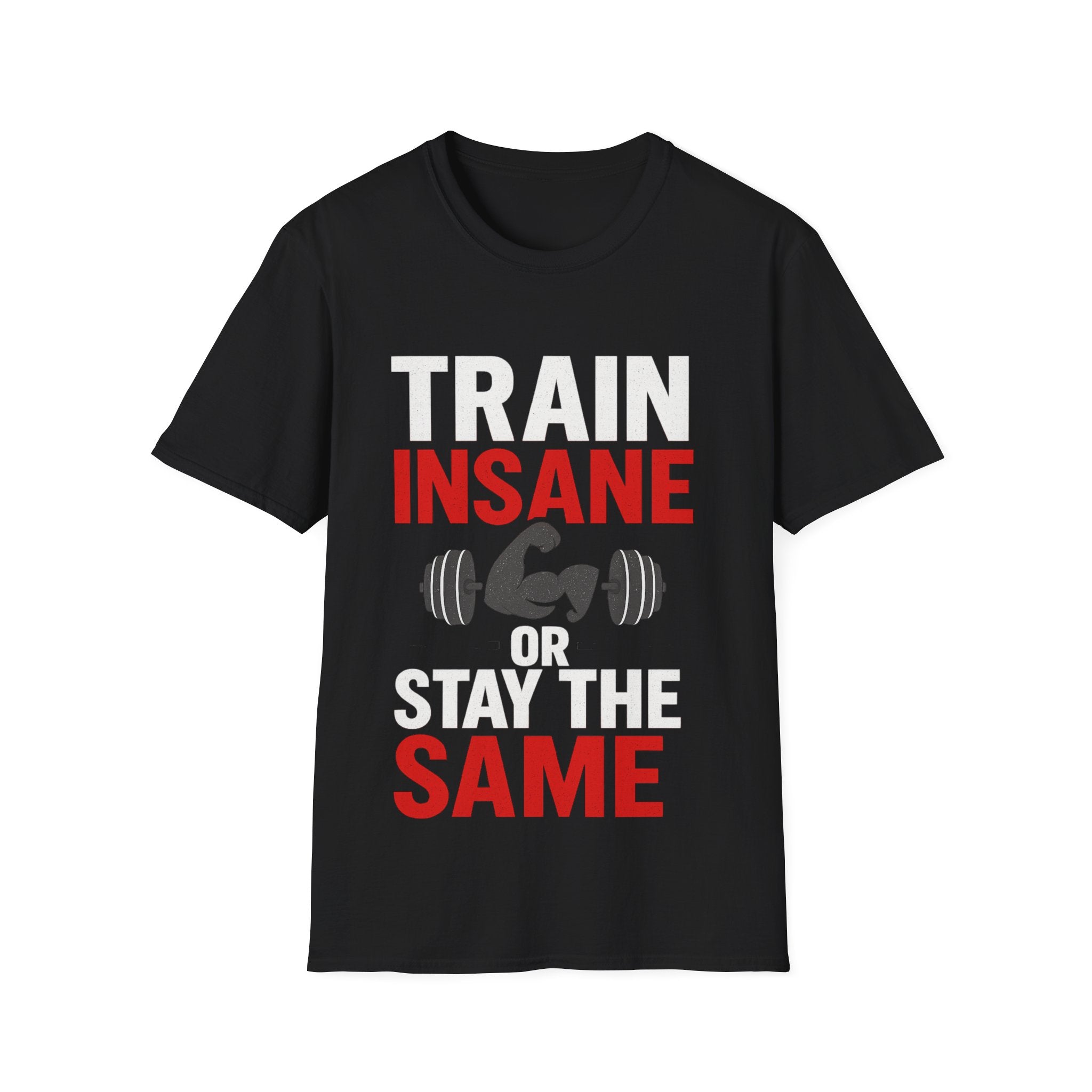 Train Insane or Stay the Same — Motivational Gym T-Shirt
