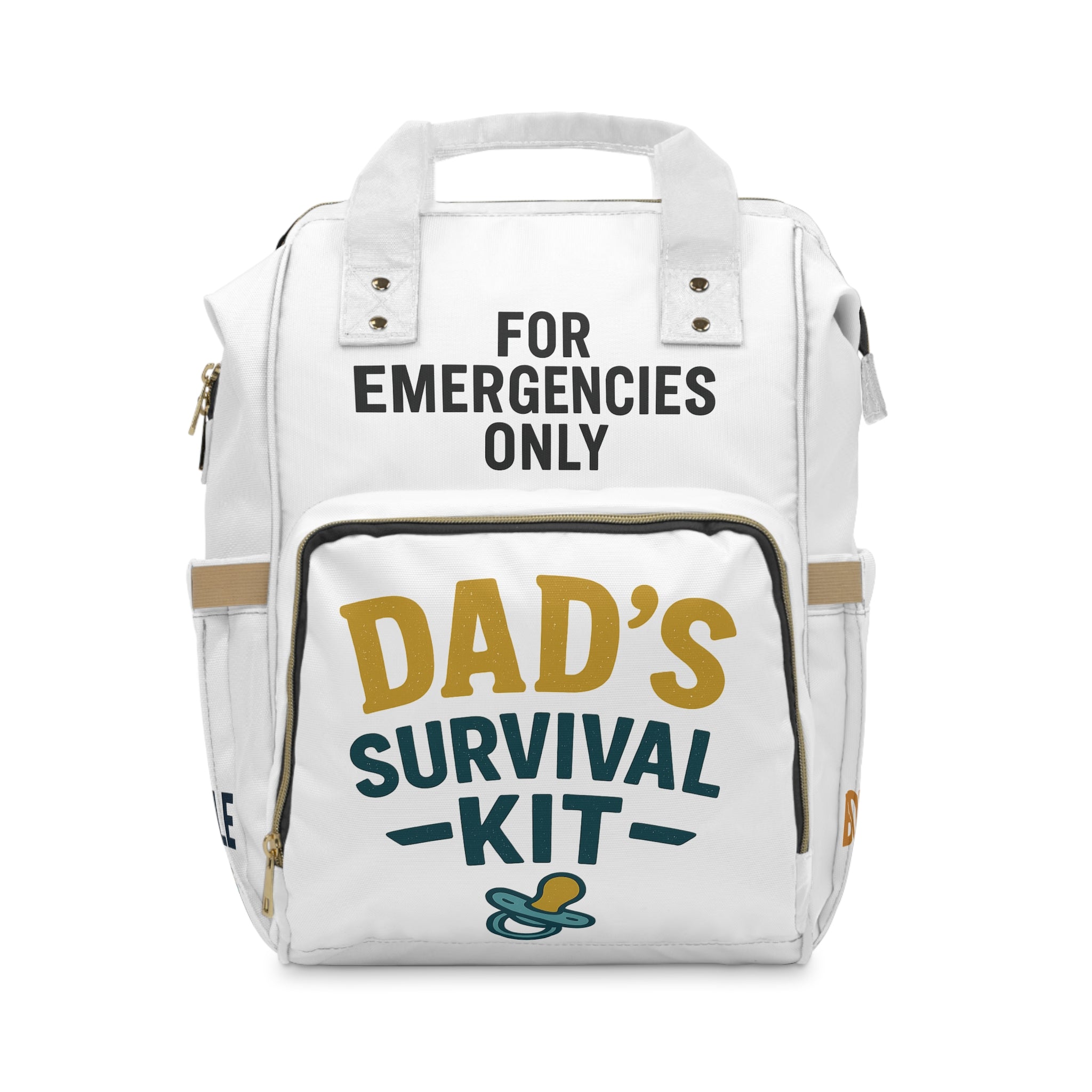 Dad Diaper Backpack — Dad's Survival Kit Funny Nappy Bag
