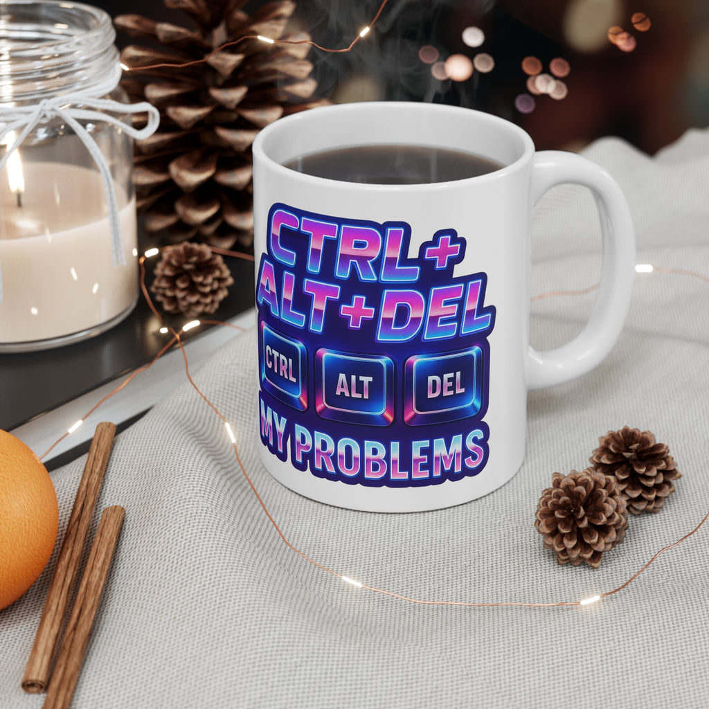 CTRL ALT DEL Coffee Mug — Funny Programmer Gift