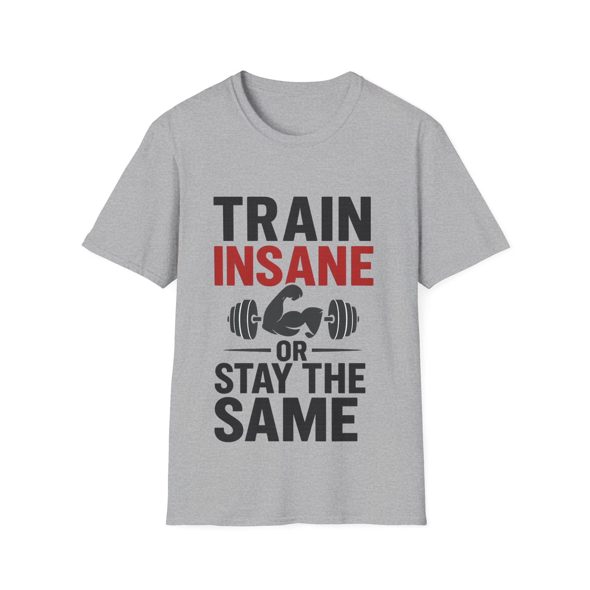 Train Insane or Stay the Same — Motivational Gym T-Shirt