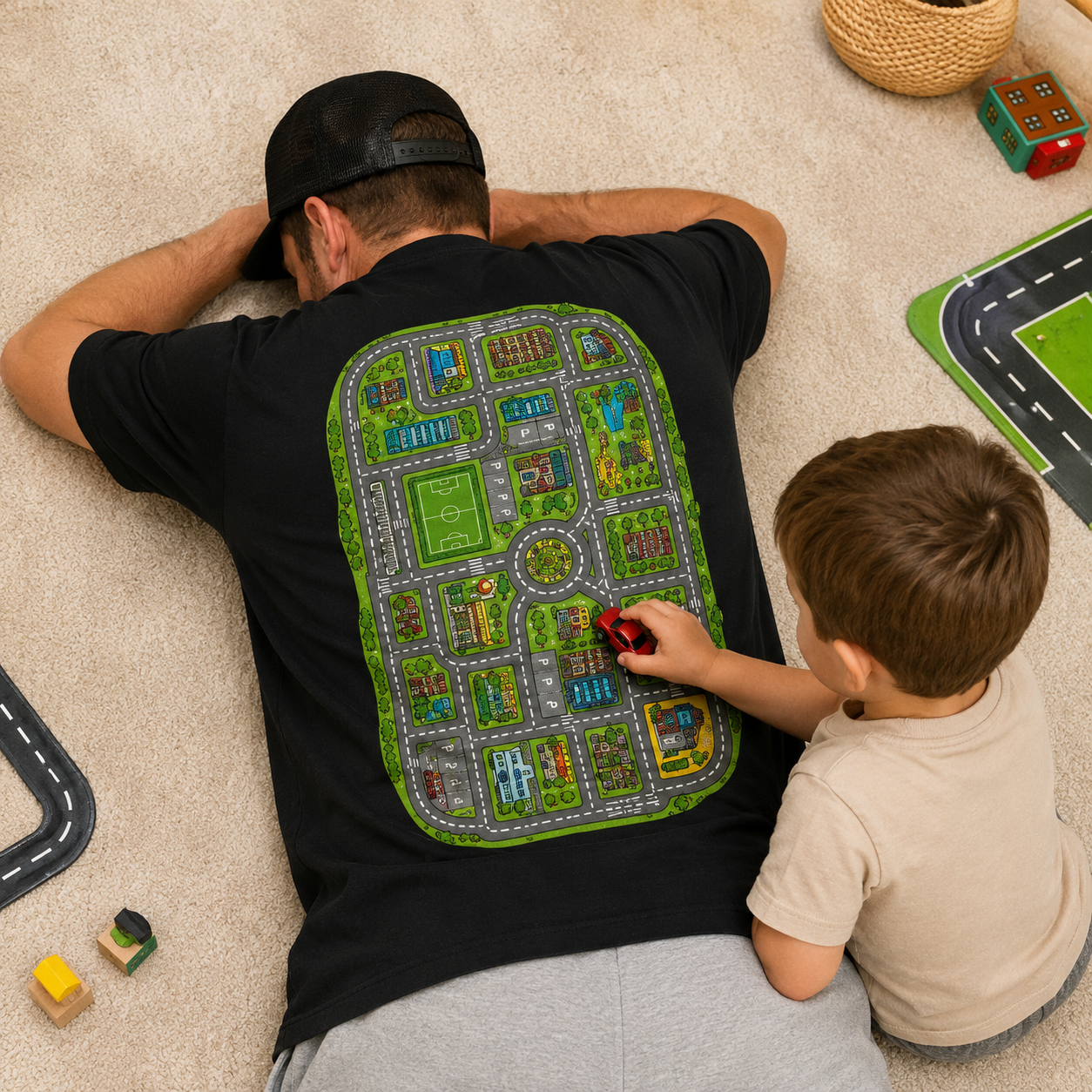 Road Map Playback Shirt — Daddy Racetrack Interactive Tee