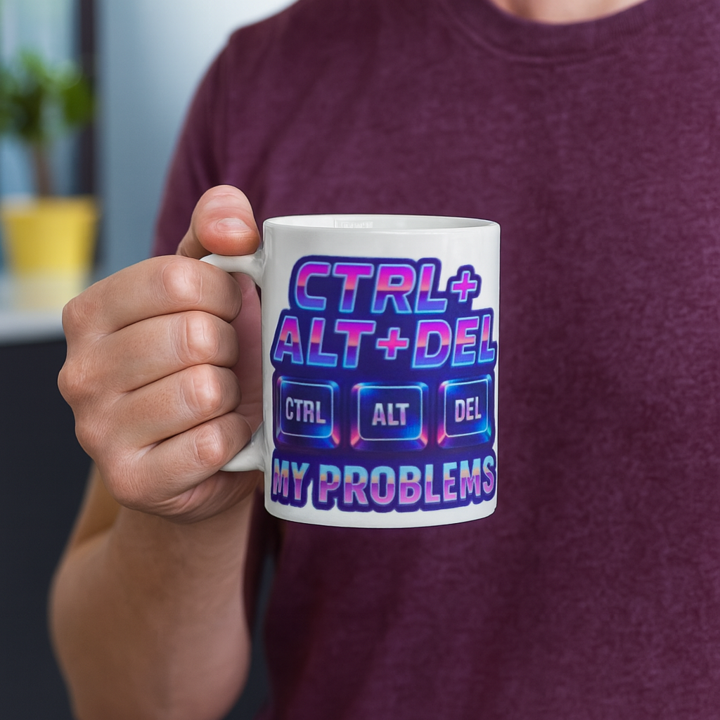 CTRL ALT DEL Coffee Mug — Funny Programmer Gift