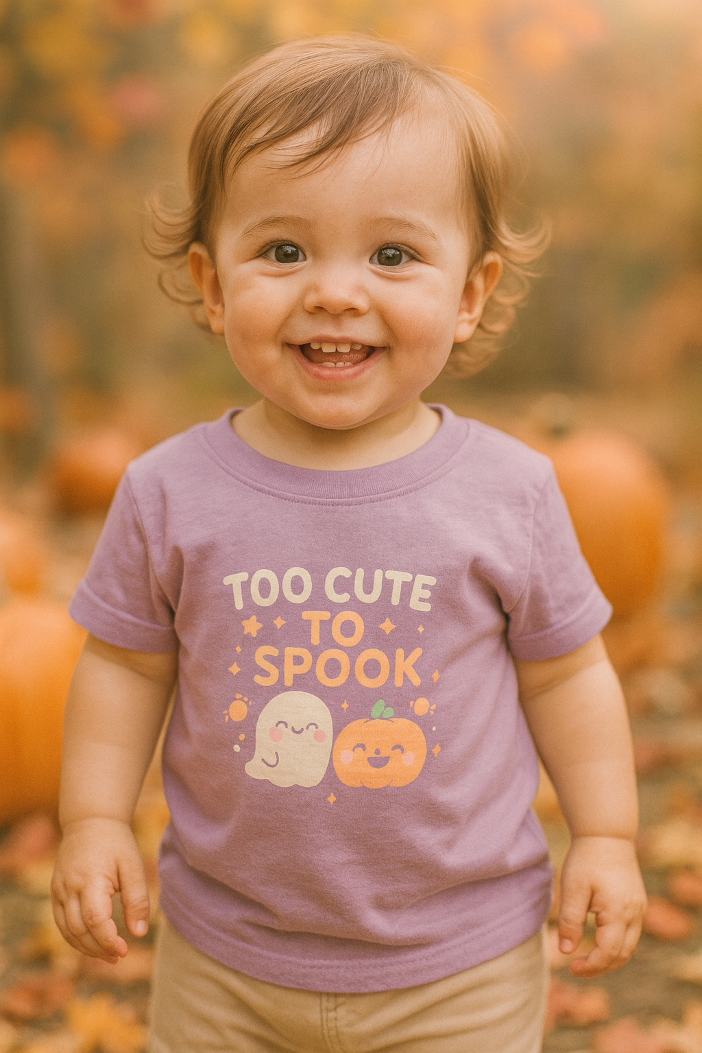 Ghost & Pumpkin Baby T-Shirt
