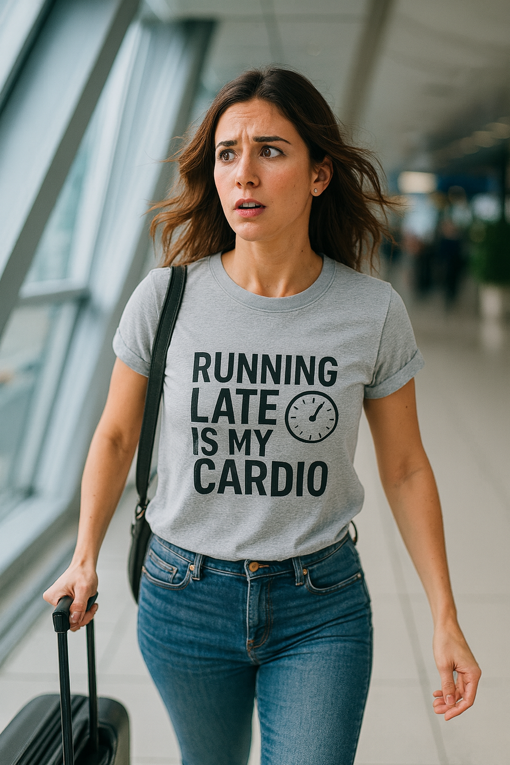 Running Late Is My Cardio Tee — Funny Sarcastic Gym Shirt