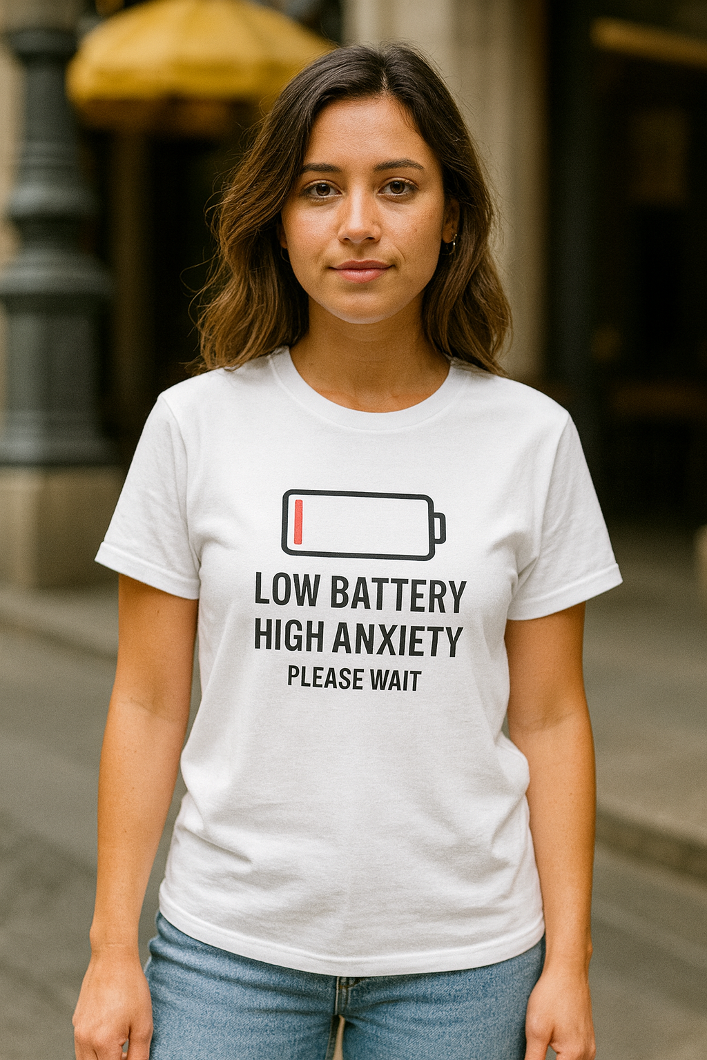 Low Battery High Anxiety T-Shirt