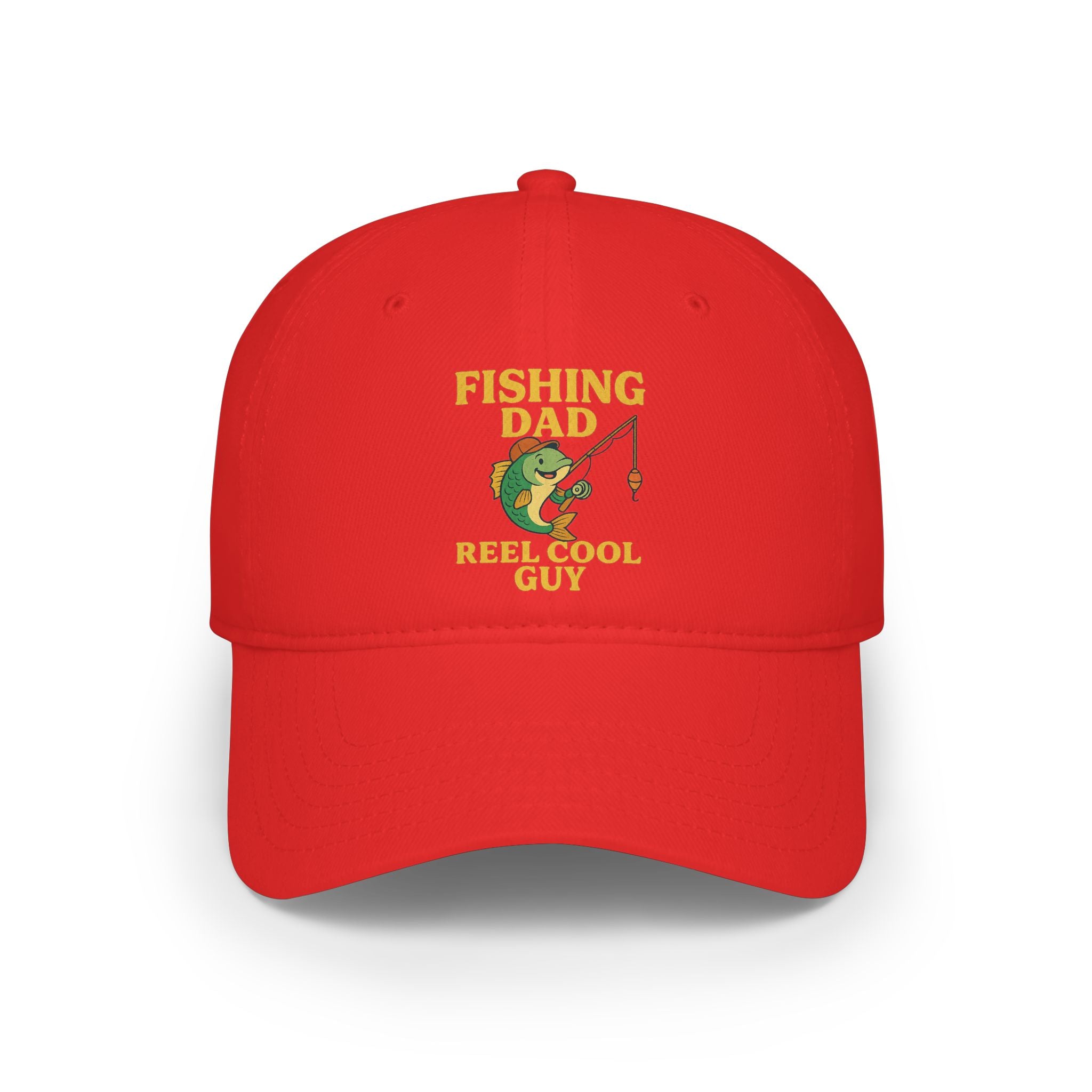 Reel Cool Guy Fishing Dad Cap — Embroidered Baseball Hat