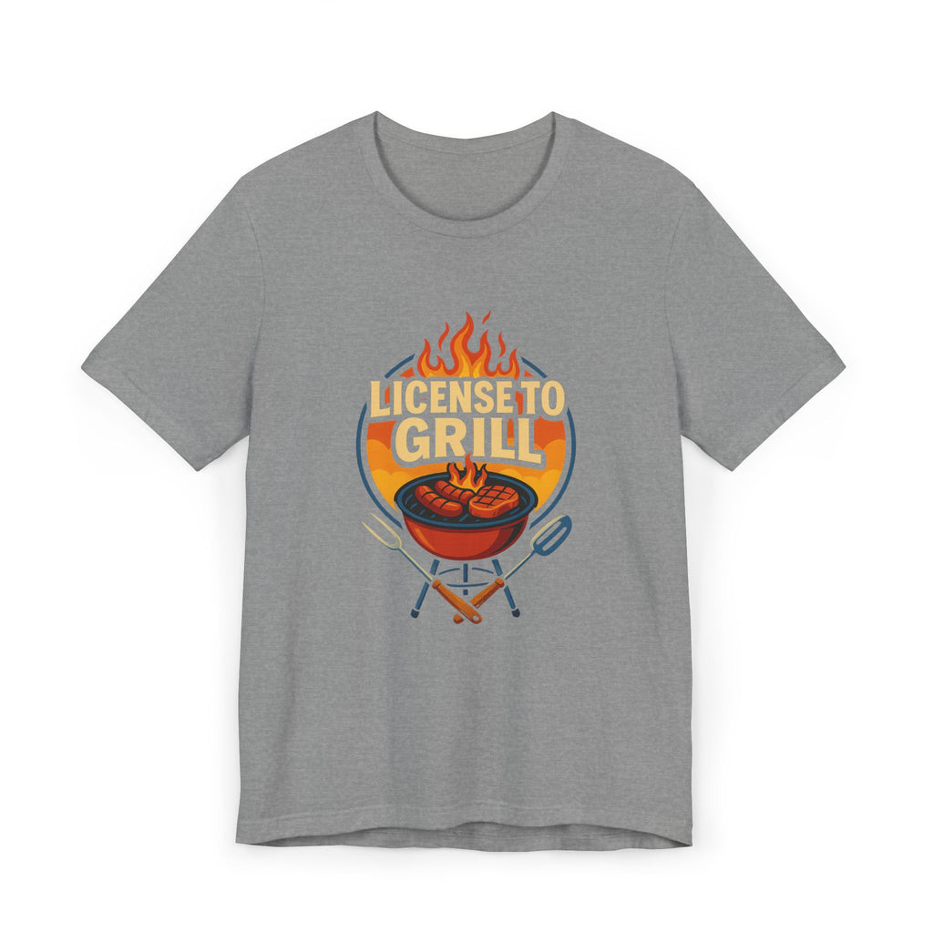 License to Grill T-Shirt — Funny BBQ Dad Gift