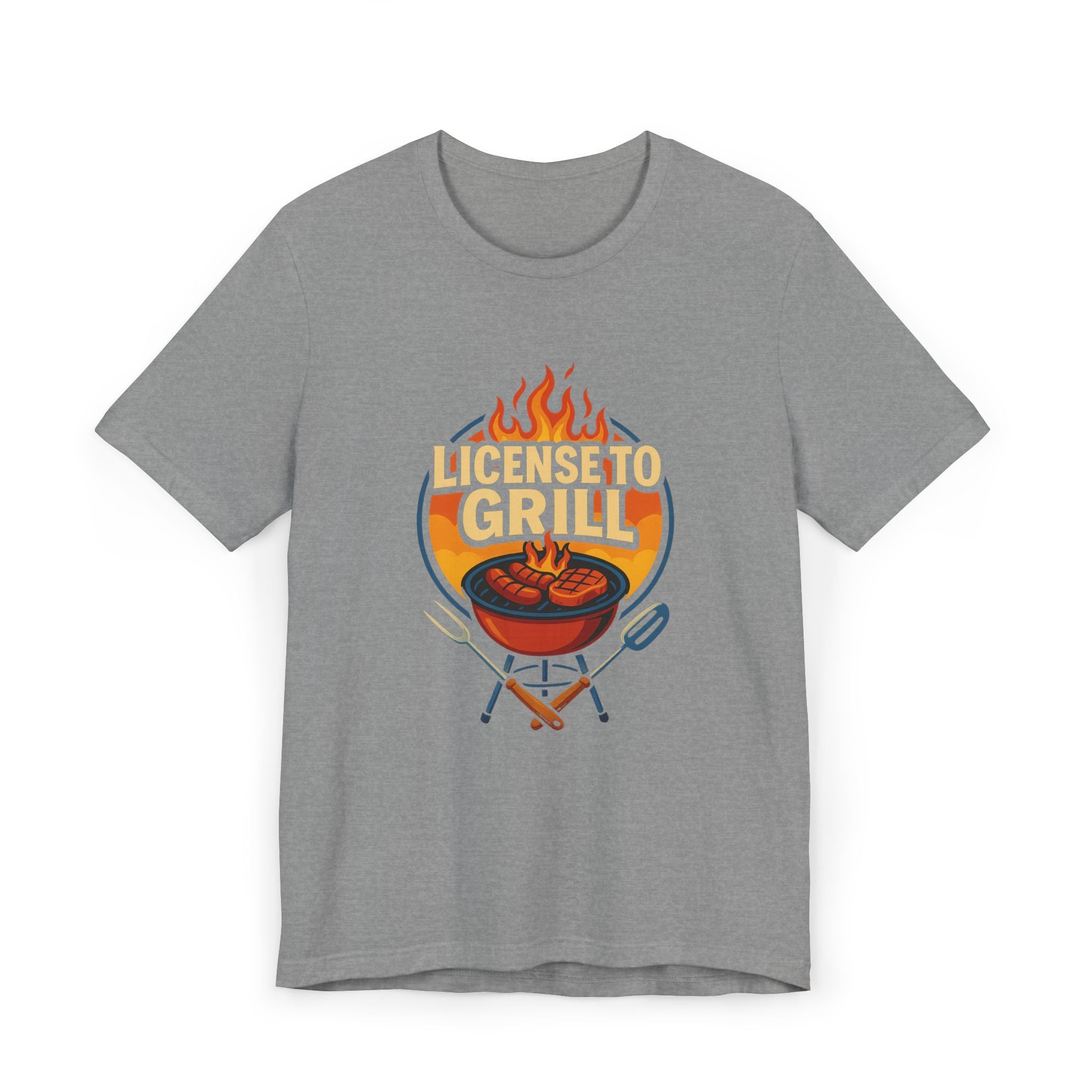 License to Grill T-Shirt — Funny BBQ Dad Gift