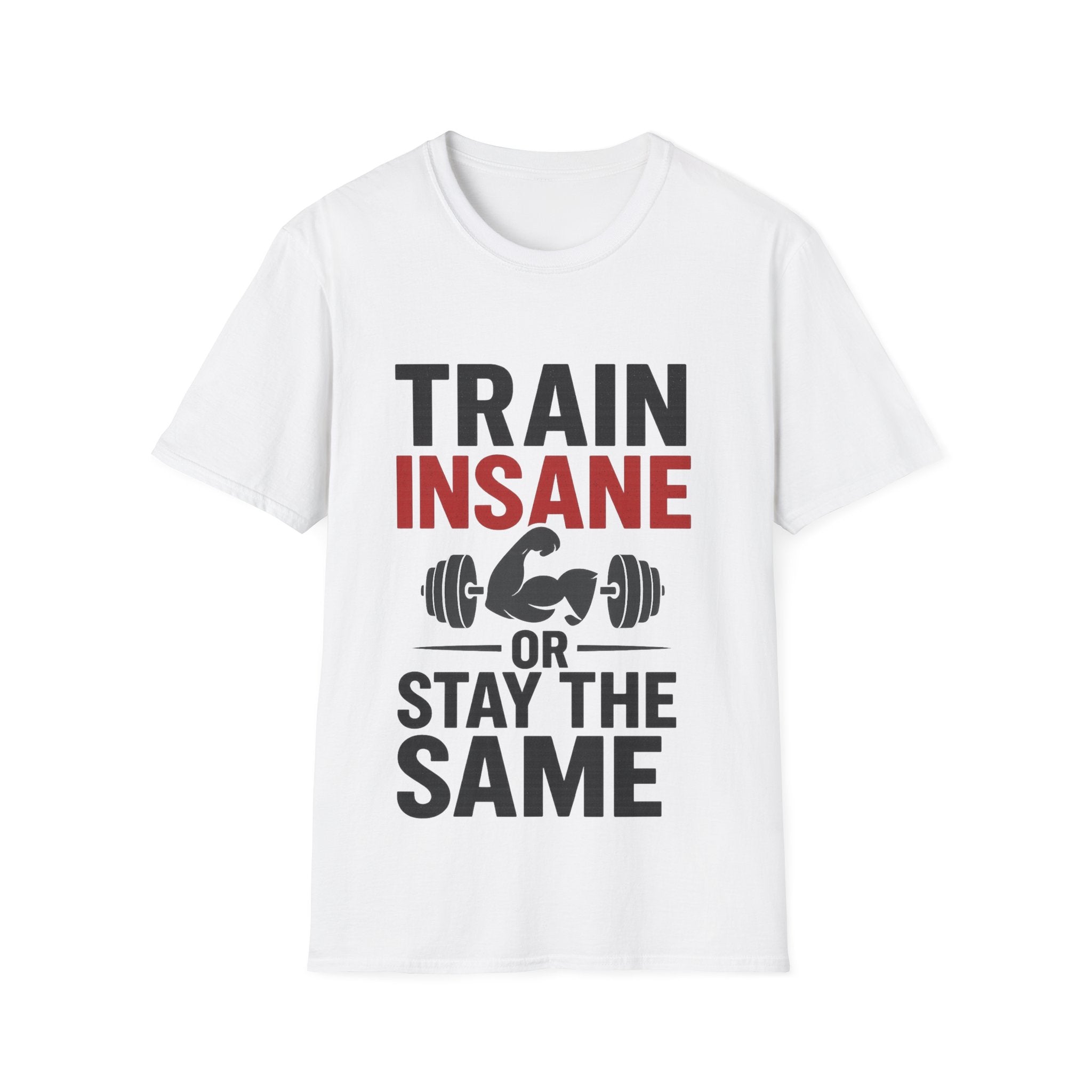 Train Insane or Stay the Same — Motivational Gym T-Shirt