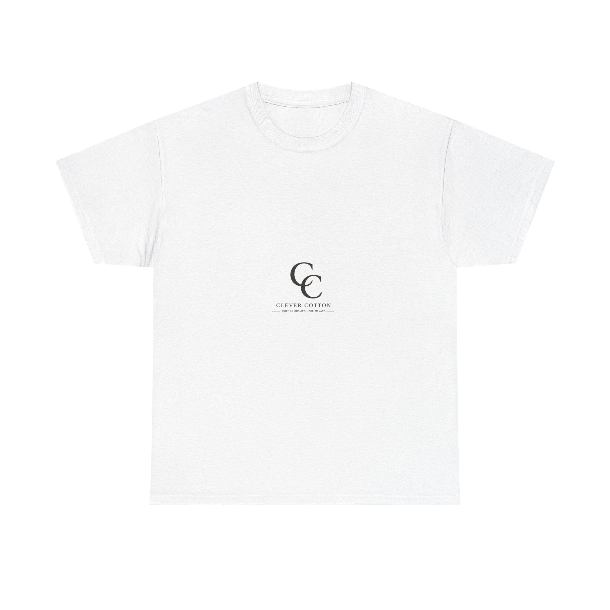 Minimal CC Monogram Tee — White Cotton T-Shirt