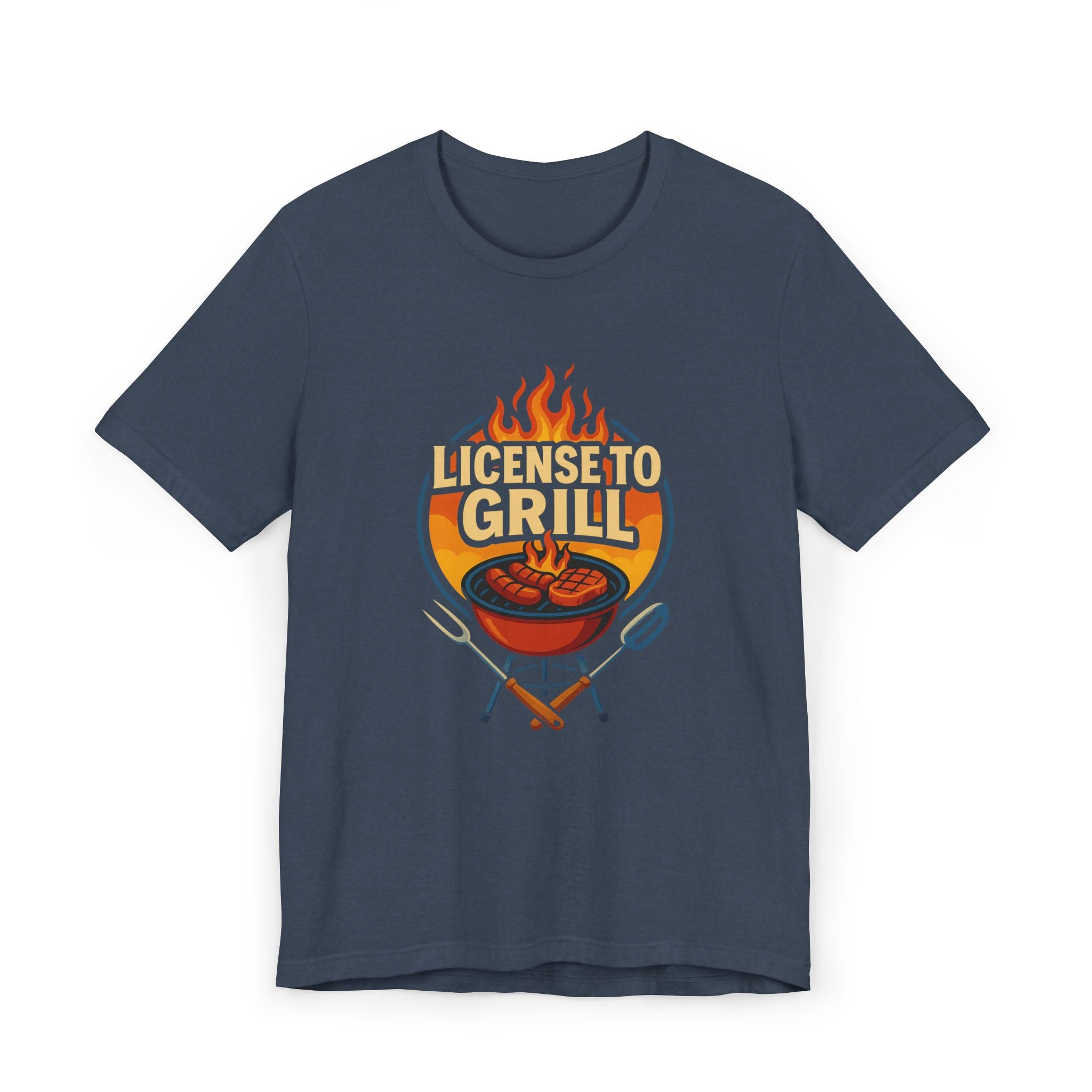 License to Grill T-Shirt — Funny BBQ Dad Gift
