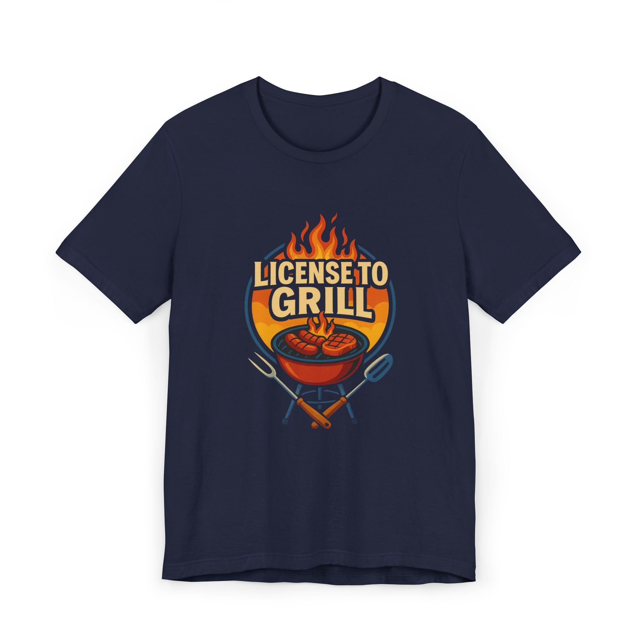 License to Grill T-Shirt — Funny BBQ Dad Gift