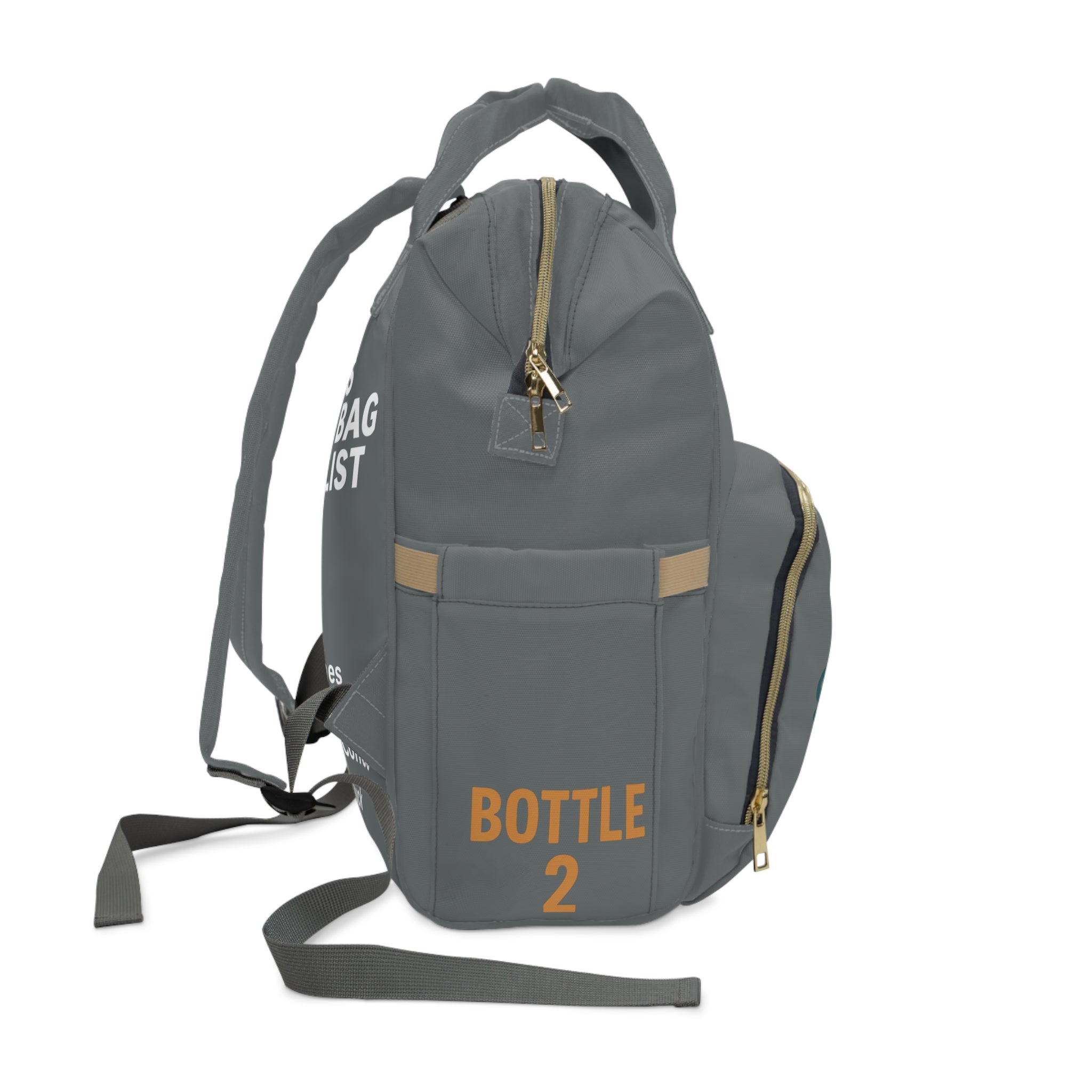 Dad Diaper Bag Backpack — Dark Grey Survival Kit Edition