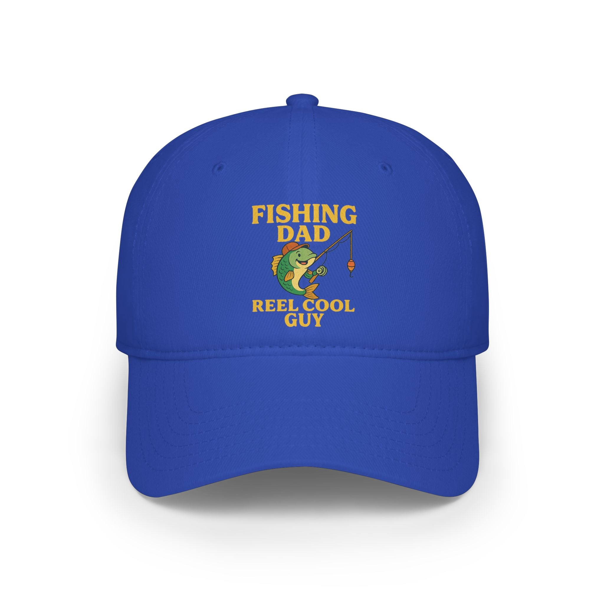 Reel Cool Guy Fishing Dad Cap — Embroidered Baseball Hat