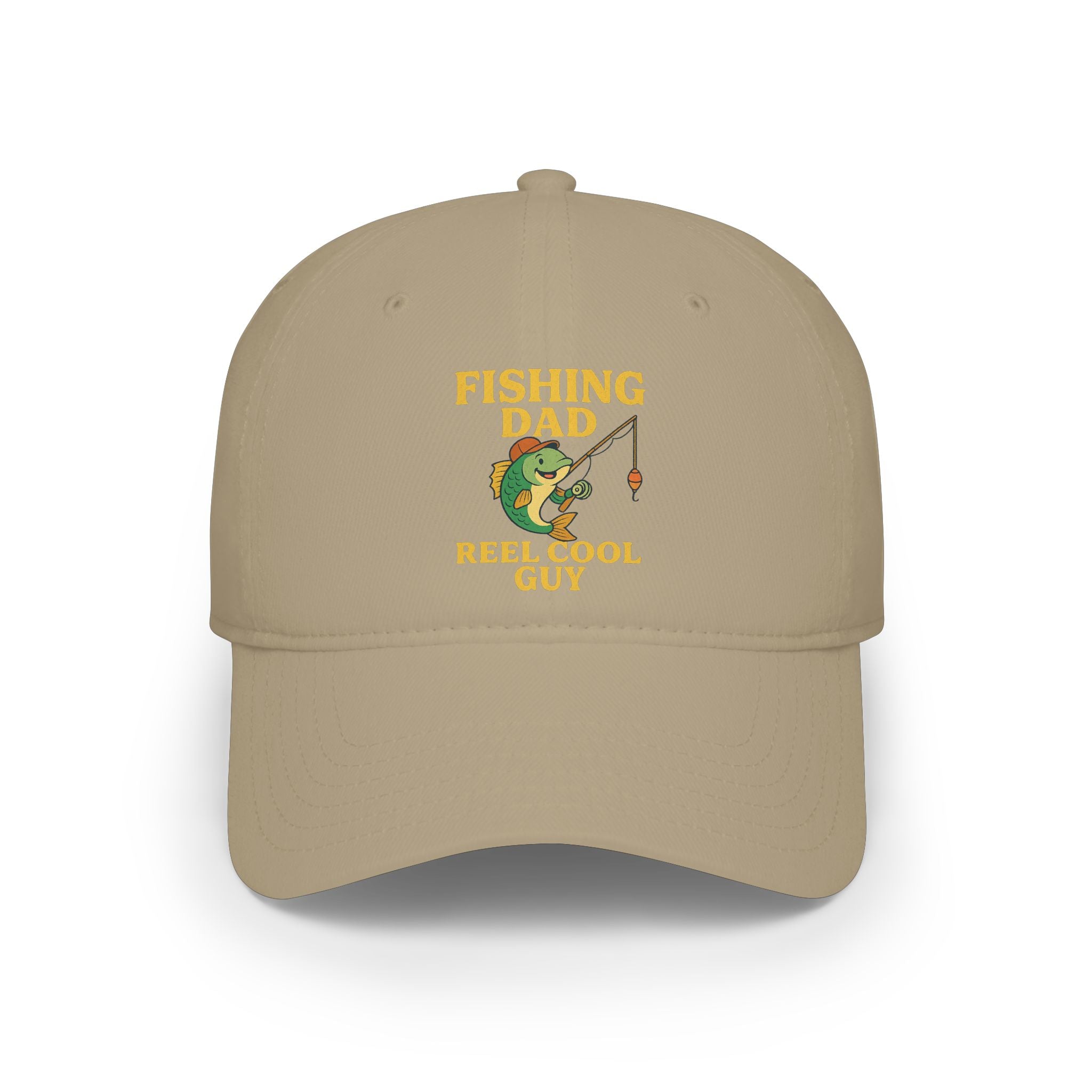 Reel Cool Guy Fishing Dad Cap — Embroidered Baseball Hat