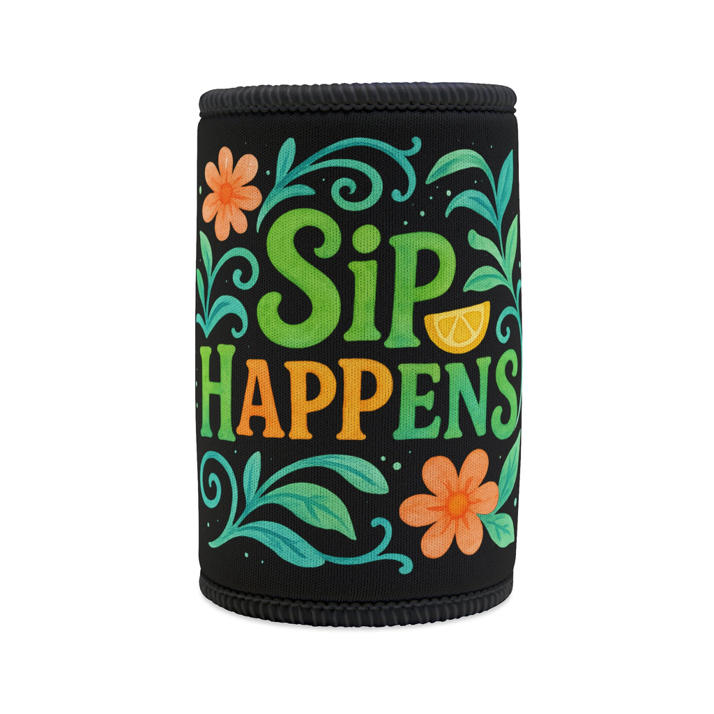 Sip Happens Can Cooler — Tropical Neoprene Stubby Holder