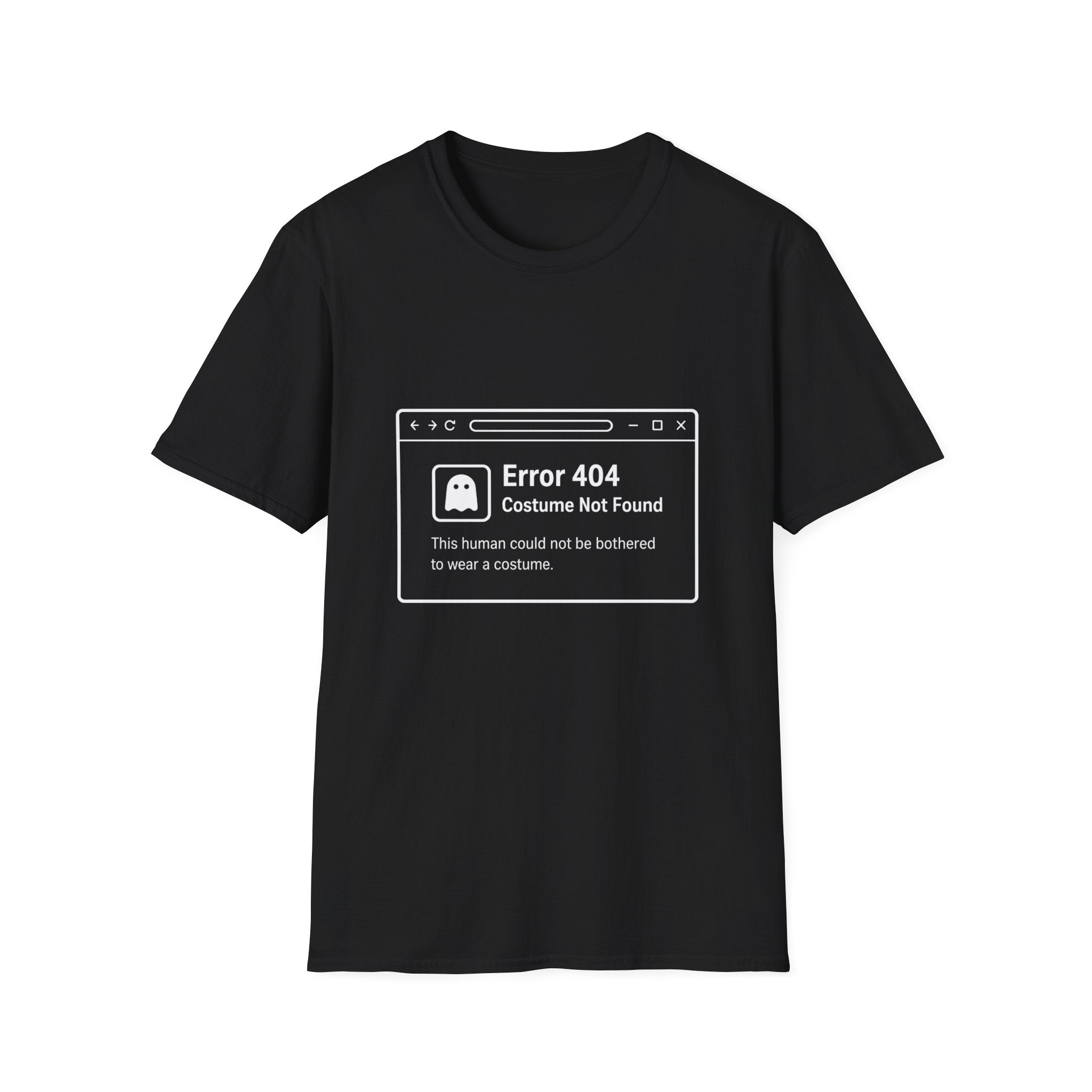 Error 404 Costume T-Shirt — Funny Geeky Halloween Tee