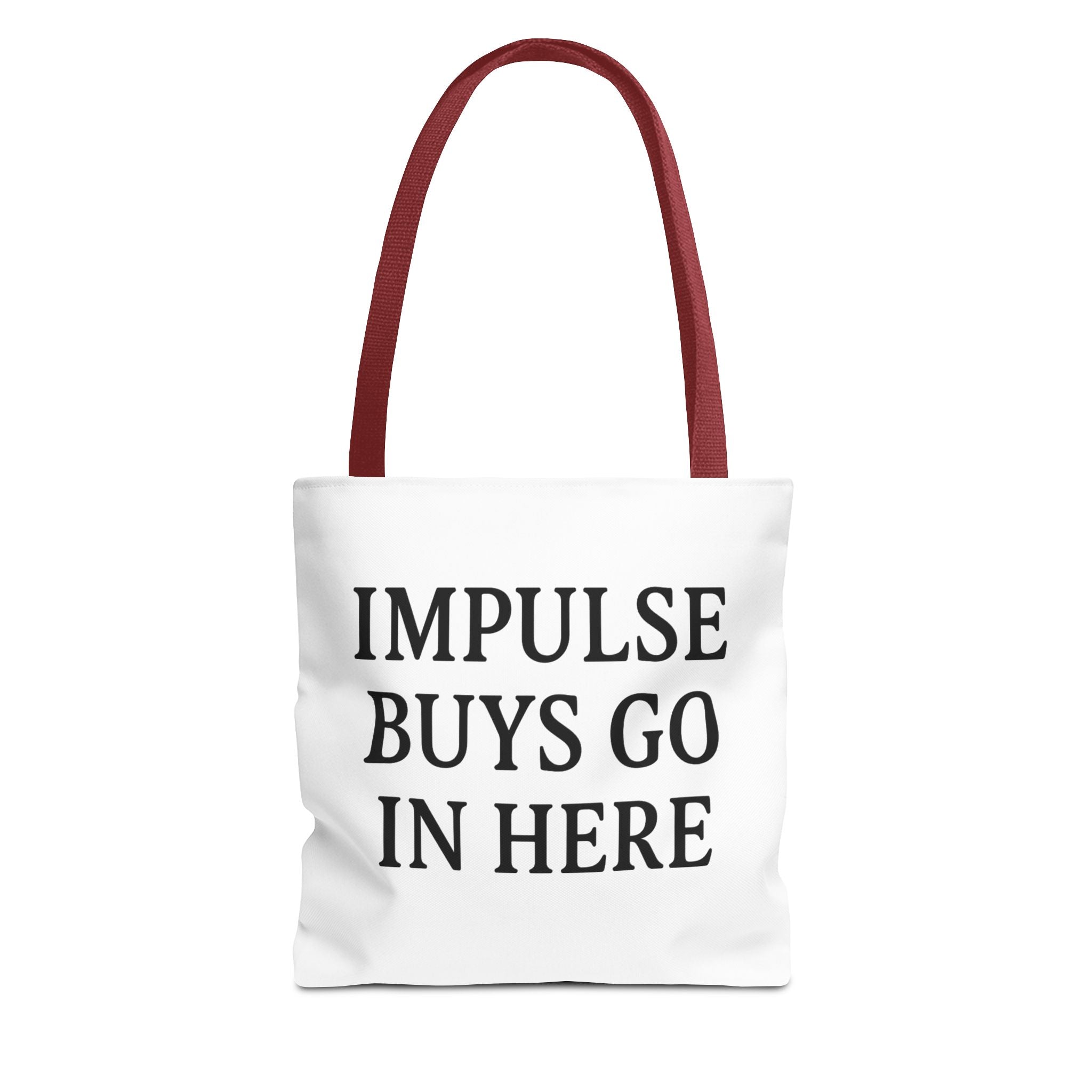 Impulse Buys Tote Bag — Funny Reusable Cotton Canvas Shopping Bag