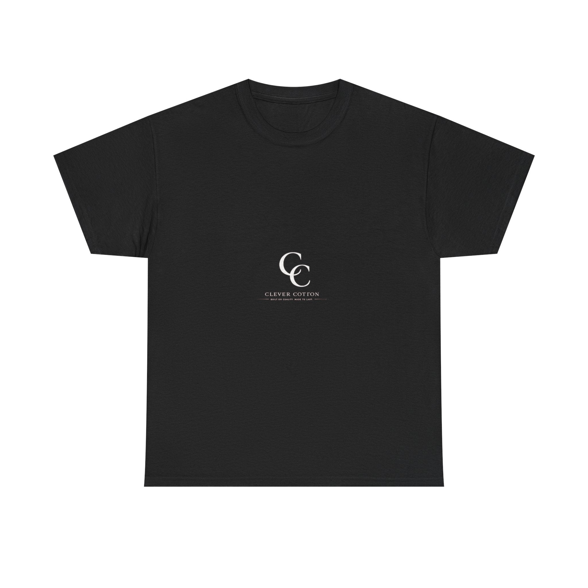 Minimal CC Monogram Tee — White Cotton T-Shirt