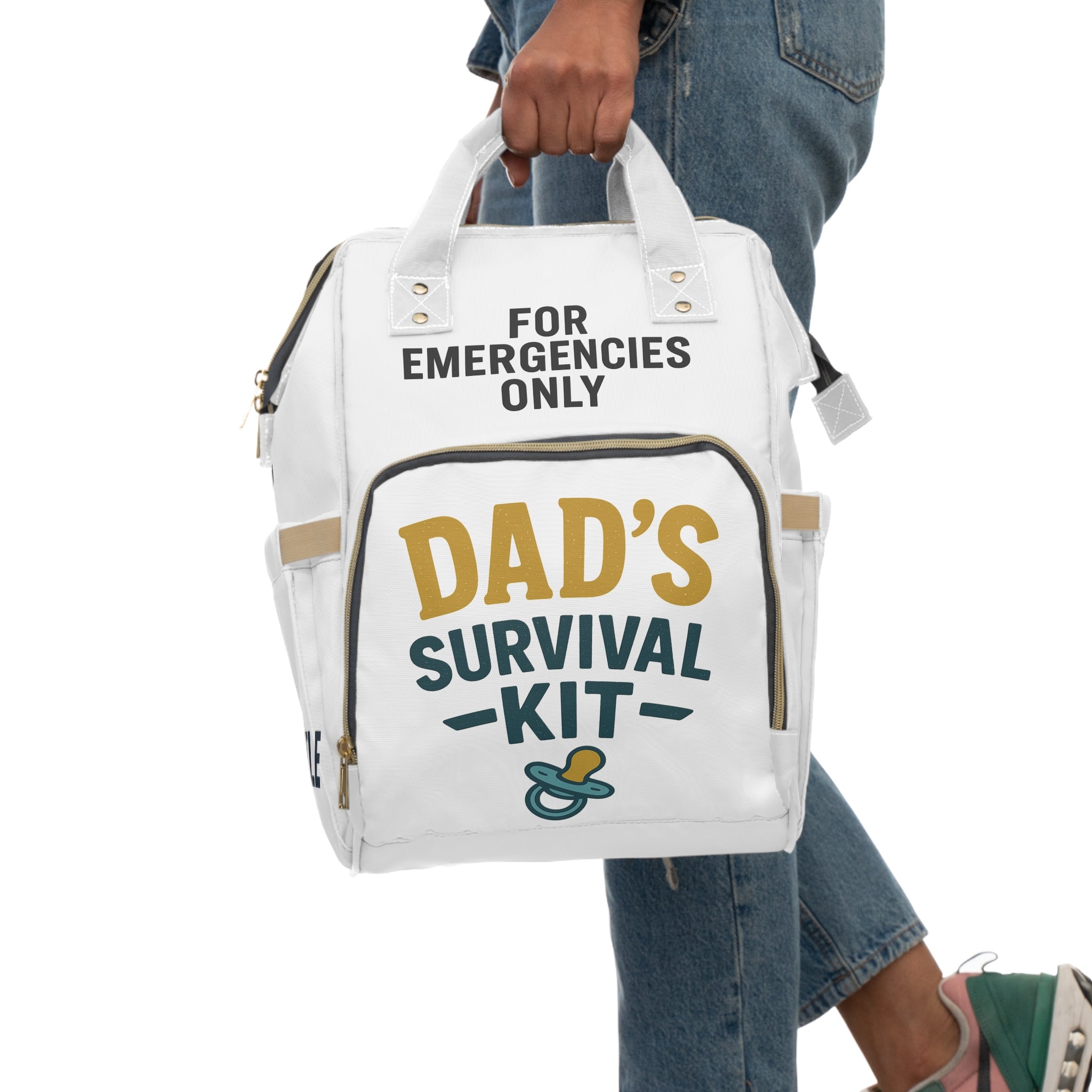 Dad Diaper Backpack — Dad's Survival Kit Funny Nappy Bag