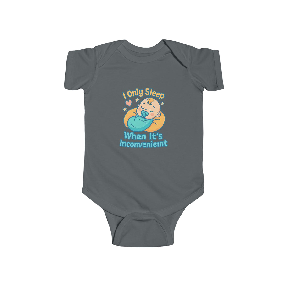 Funny Baby Onesie — I Only Sleep When It's Inconvenient