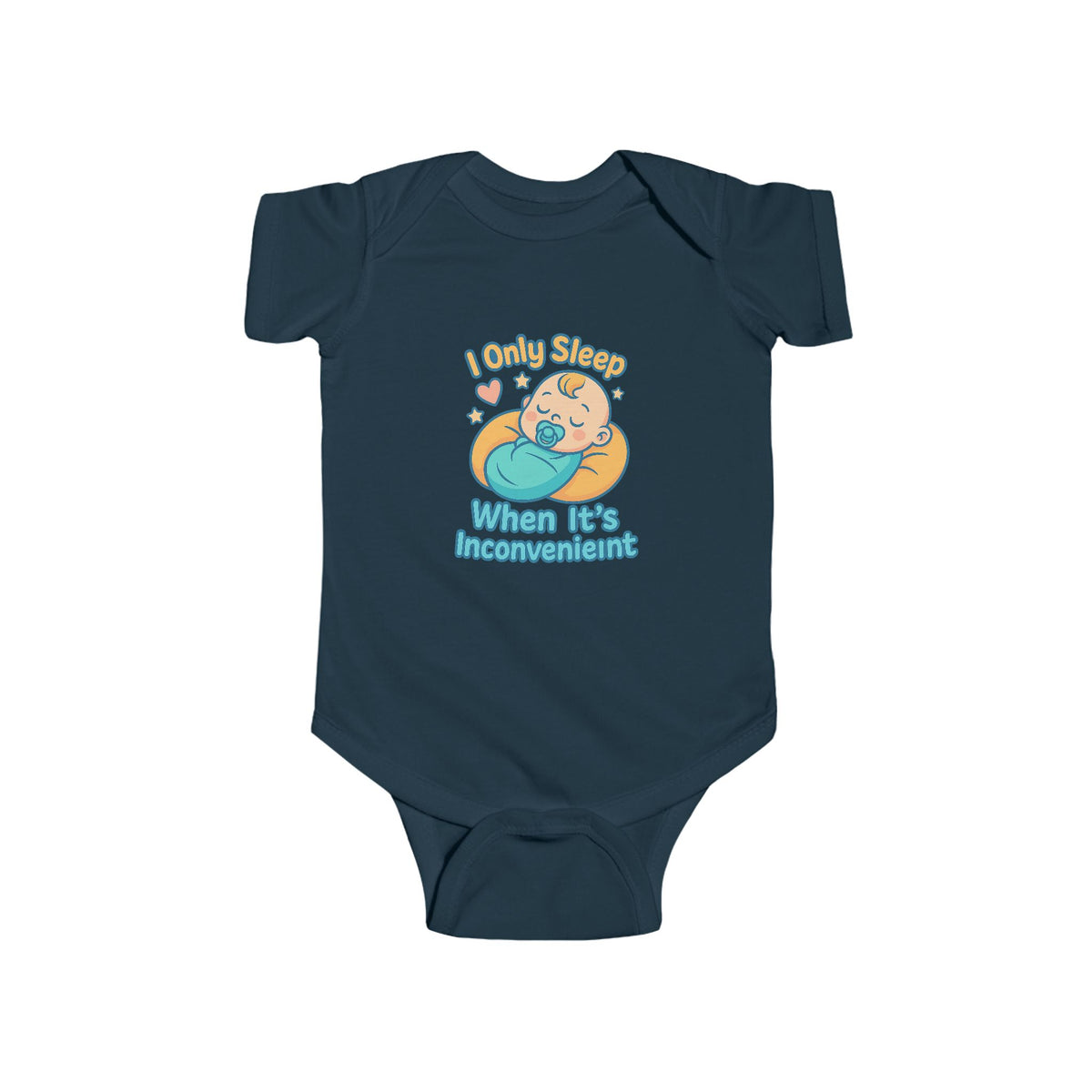 Funny Baby Onesie — I Only Sleep When It's Inconvenient