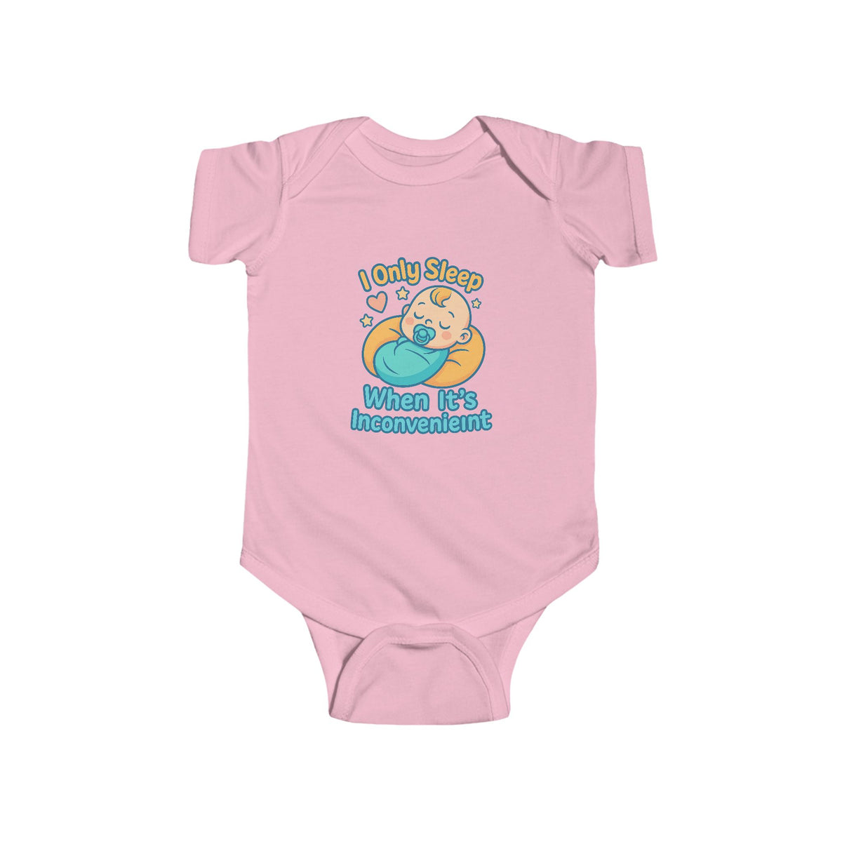 Funny Baby Onesie — I Only Sleep When It's Inconvenient