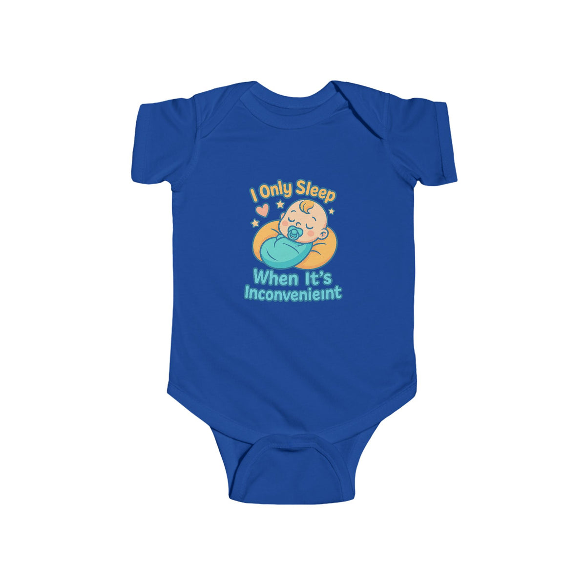 Funny Baby Onesie — I Only Sleep When It's Inconvenient