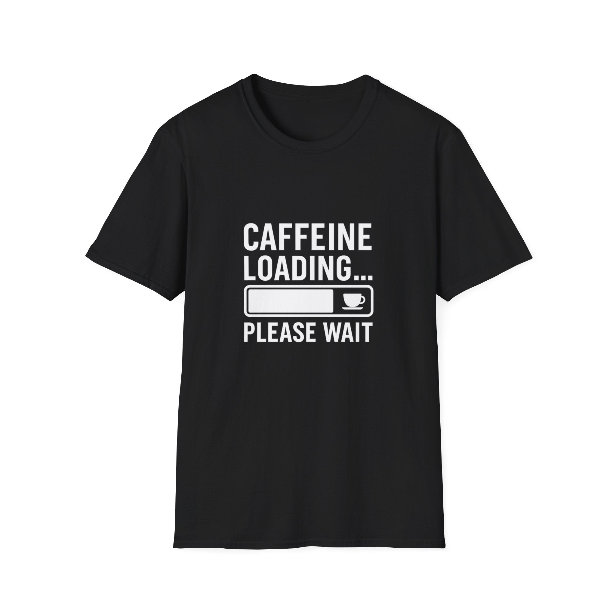 Caffeine Loading T-Shirt — Funny Coffee Lover Unisex Tee