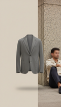 Soft Tailored Cotton Blazer